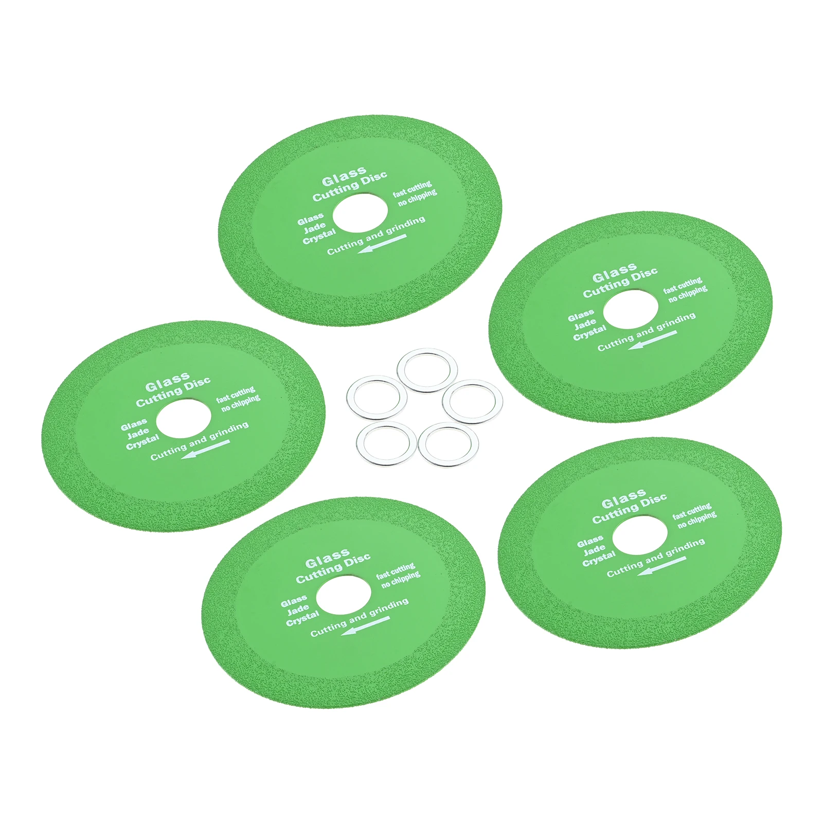 5Pcs Glass Cutting Discs for Angle Grinder Ultra-Thin Glass Cutters Tools Accessories for Grinding Ceramic Crystal Tile Jade