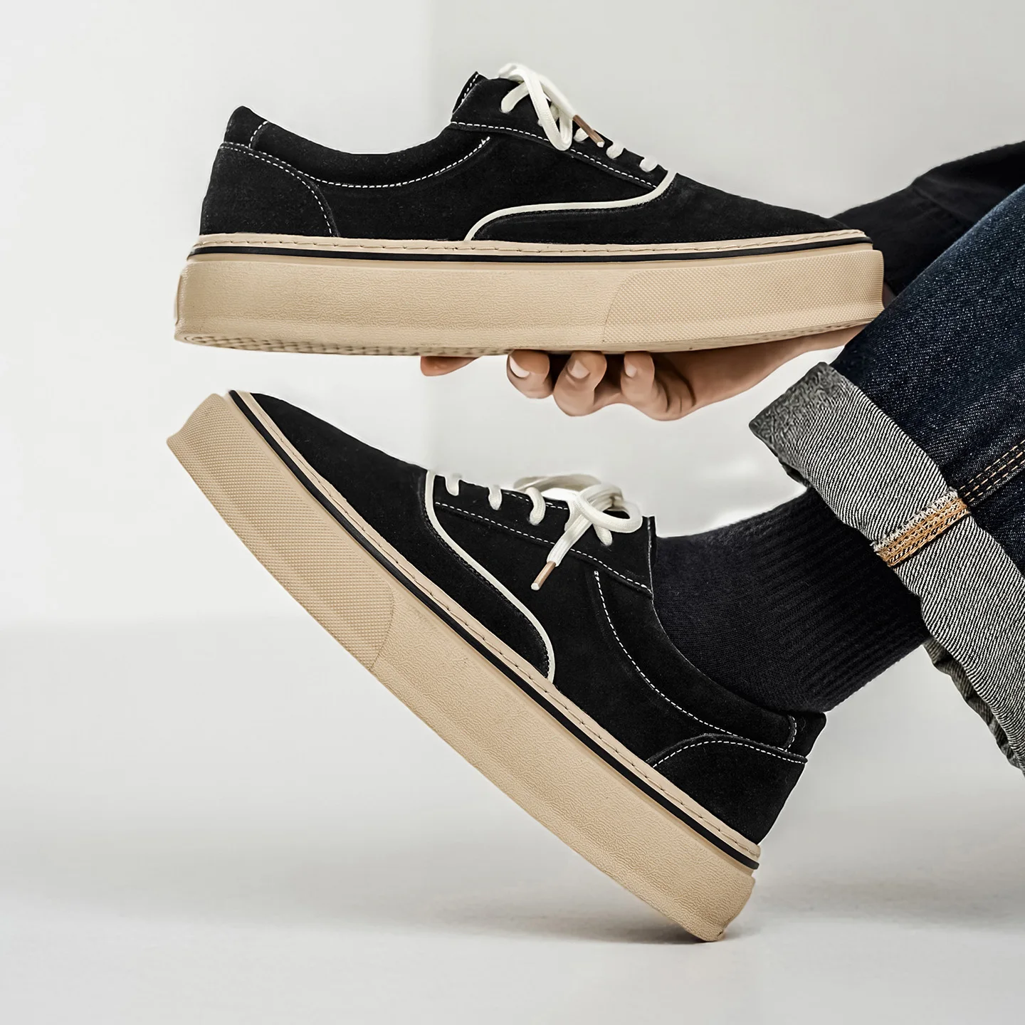 

2026 Summer New Arrival Men's Casual Skate Shoes, Lightweight Anti-slip Wearproof Outdoor Trendy Versatile Sports Shoes