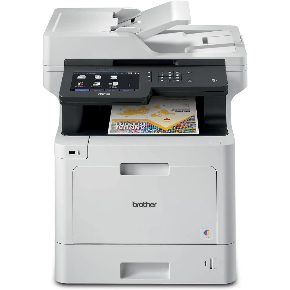 MFC‐L8905CDW Business Color Laser All‐in‐One Printer, 7” Touchscreen Display, Duplex Print/Scan, Wireless