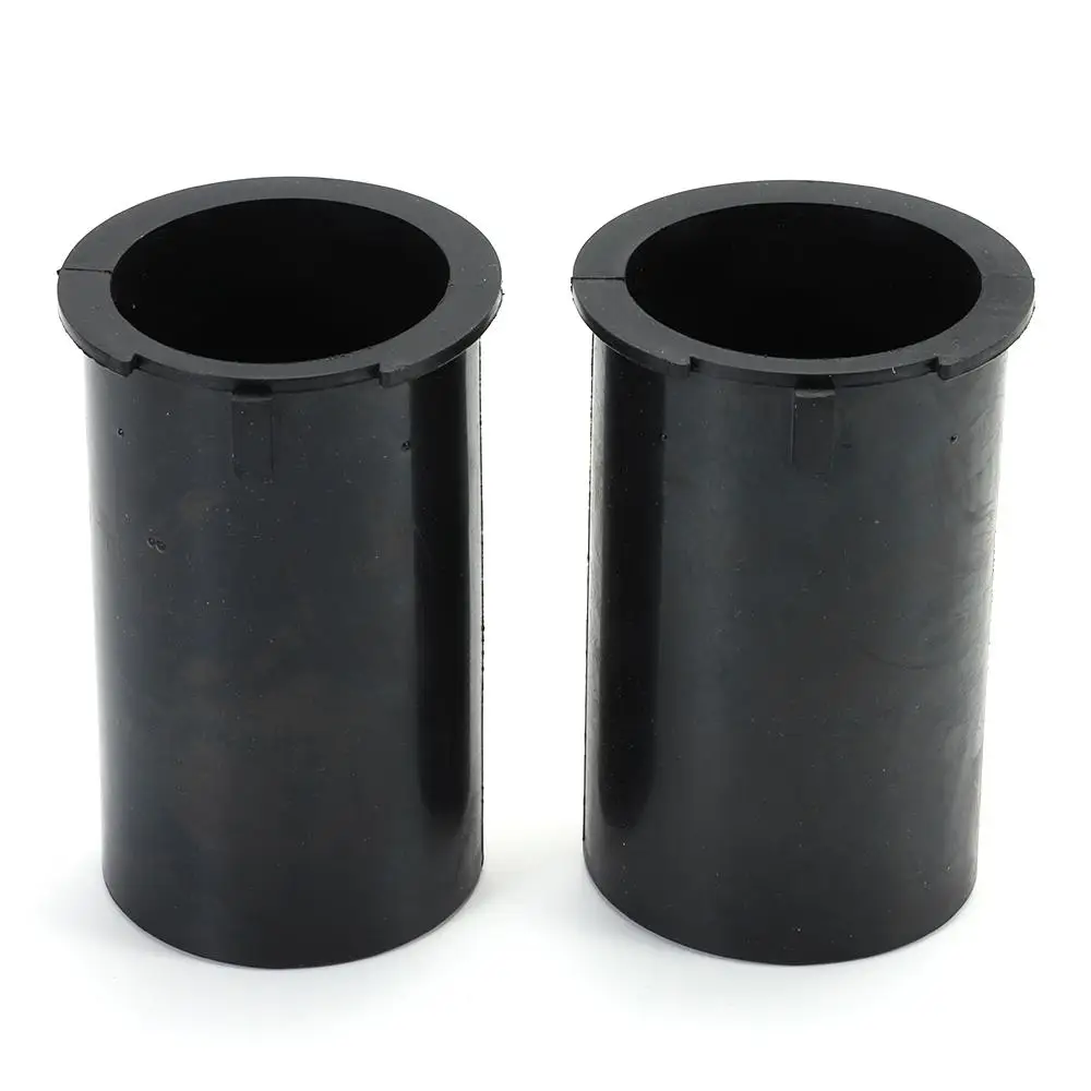 3pcs Black Intake Duct Flame Rubber Upper Inner Diameter 1.9 in Arrestor Bellows Bottom Inner Diameter 2.3 in Length 3.7 in