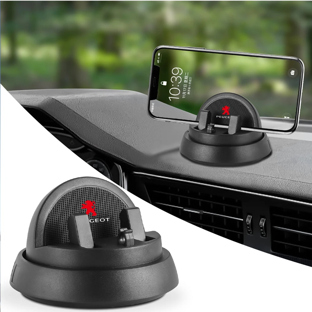 Car Phone Holder With Parking Number Plate Dashboard Phone Bracket For Peugeot 307 308 206 207 2008 3008 5008 208 508 107 Valve