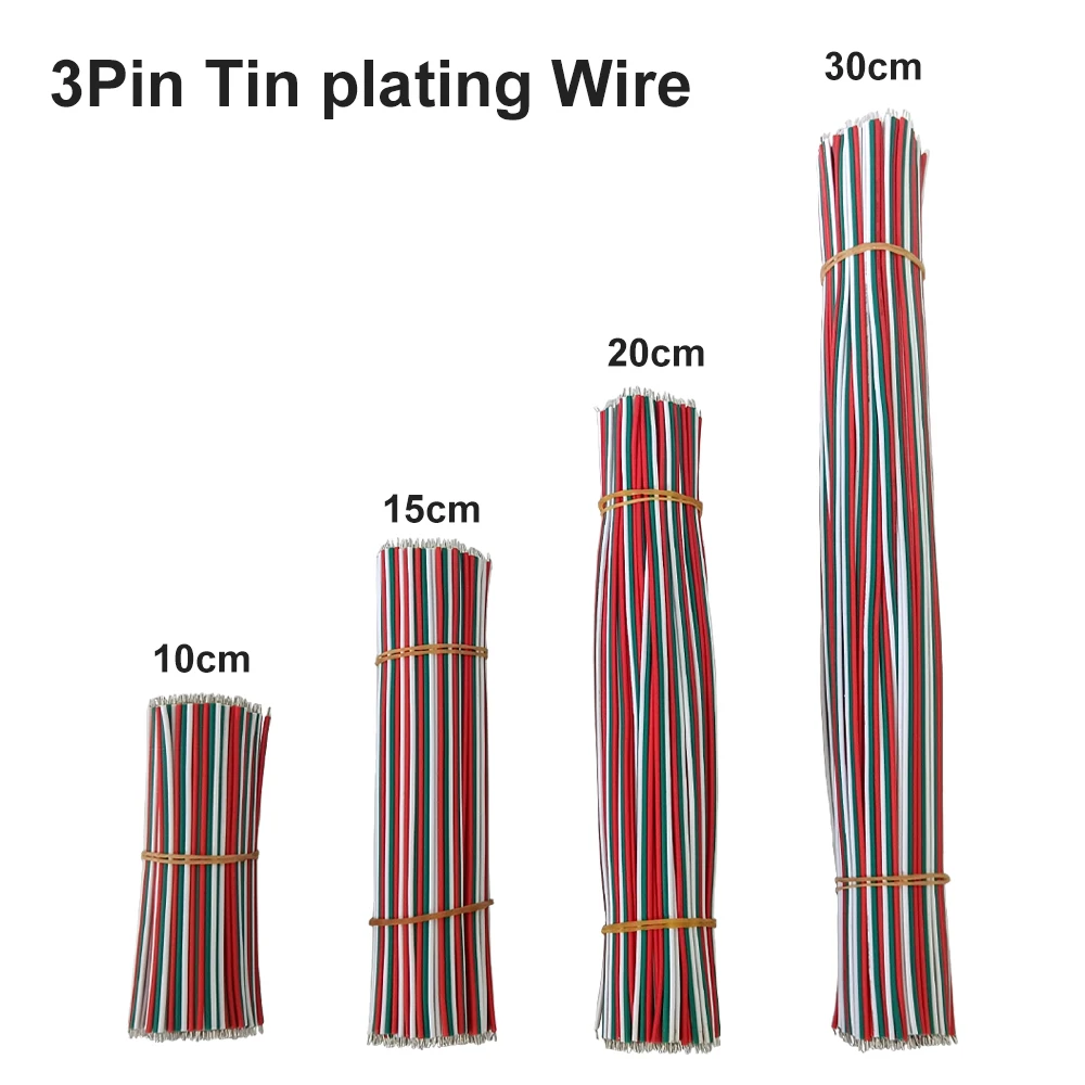 5 個-100 個 22AWG 錫メッキ溶接ワイヤー 2Pin 3Pin 4Pin 5Pin 6Pin 10cm-30cm はんだケーブル銅線 LED ストリップ用