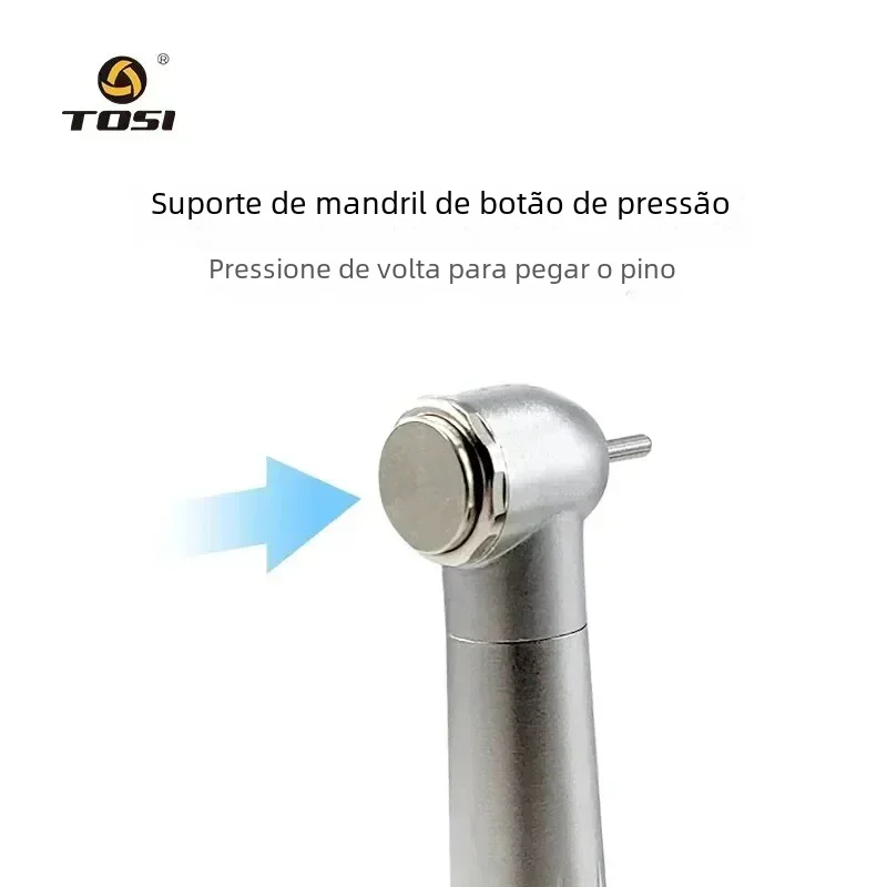 4 pçs/kit led handpiece dental de alta velocidade kits de baixa velocidade com luzes e-gerador botão 3 spray de água 2/4 furos