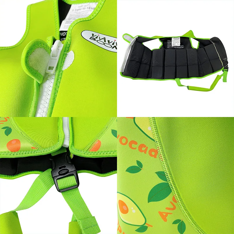 Toddlers Children's Pool Swim Vest Surfing Rafting Kids Safety Swimming Sailing Water Sport Life Jacket Kayak Accessories 1-6 