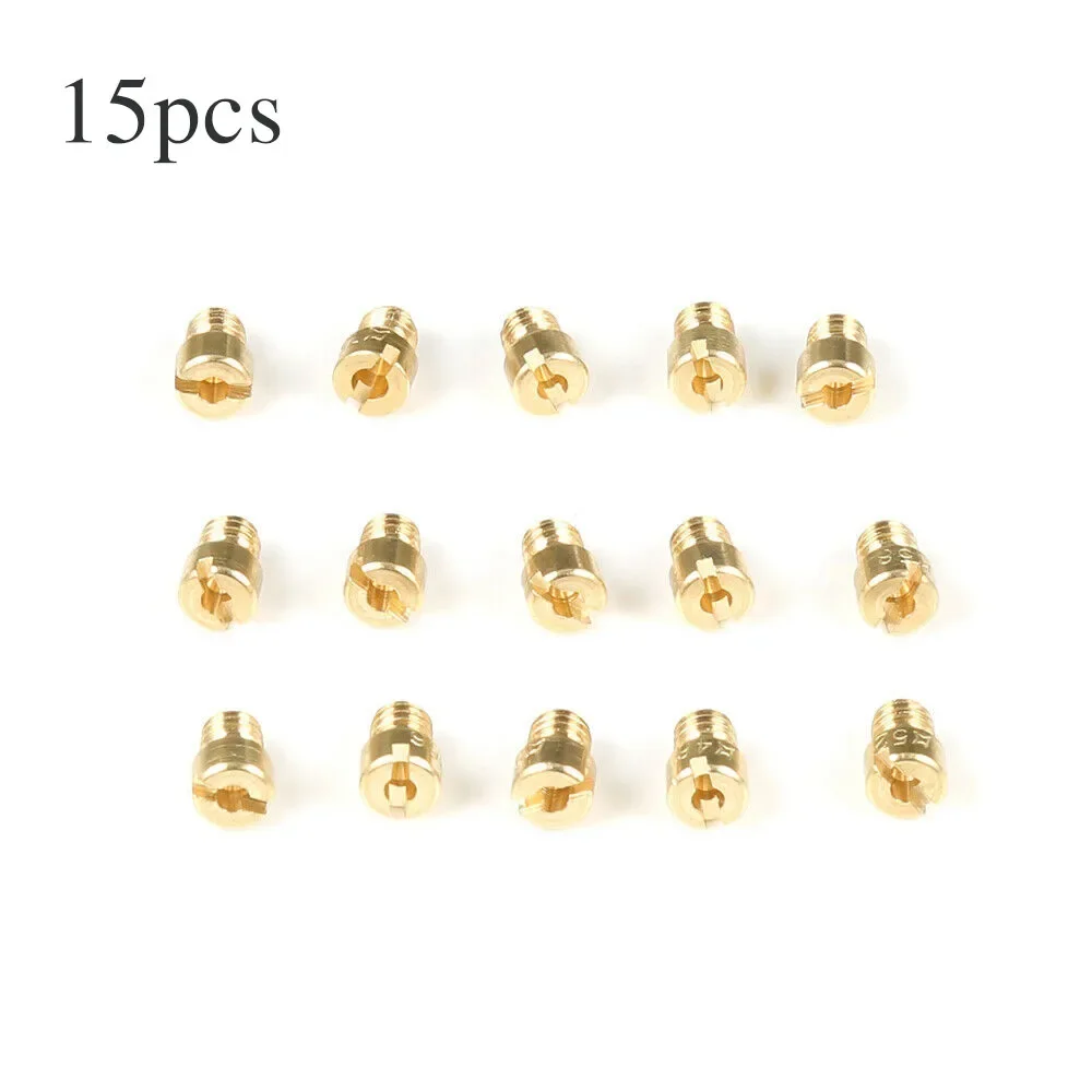 

15xCarburetor Nozzle Head Thread Replacement Injector Nozzle JETS 40-85 For Hercules Prima 2 3 4 5 6 Puch Bing Kreidler Zündapp