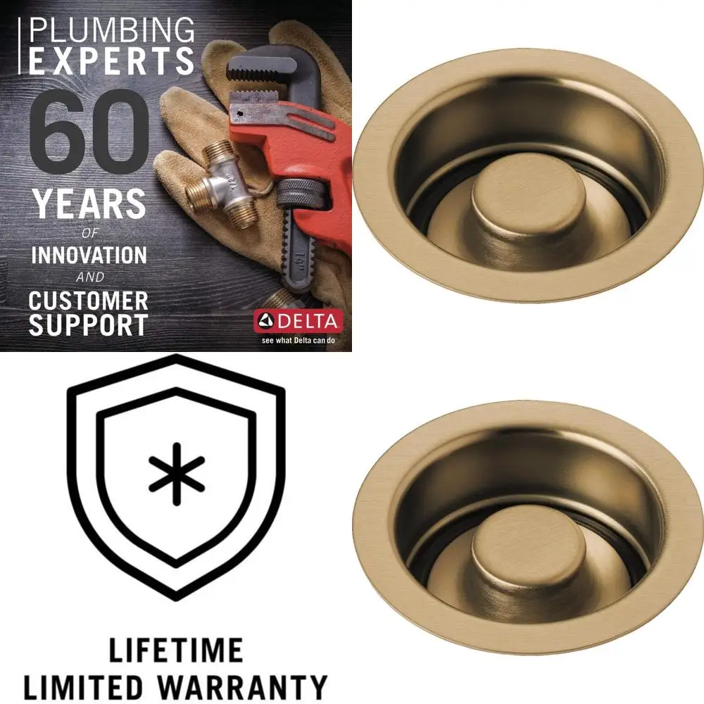 

Кухонный смеситель цвета шампанского бронзы с функцией измельчения отходов и аварийной остановкой, 4.50 Square