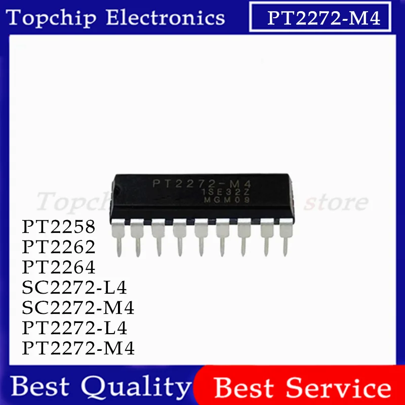 10pcs PT2262 PT2264 PT2272-L4 PT2272-M4 PT2272 SC2272-L4 SC2272-M4 DIP-18 PT2258 DIP-20