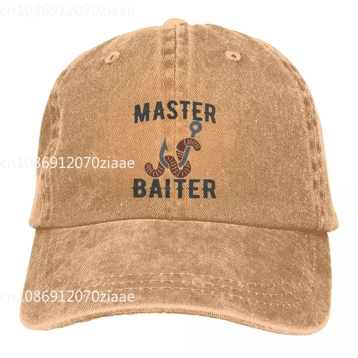 Master Baiter Funny Fisherman Classic Baseball Caps Peaked Cap Sun Shade Hats for Men Women