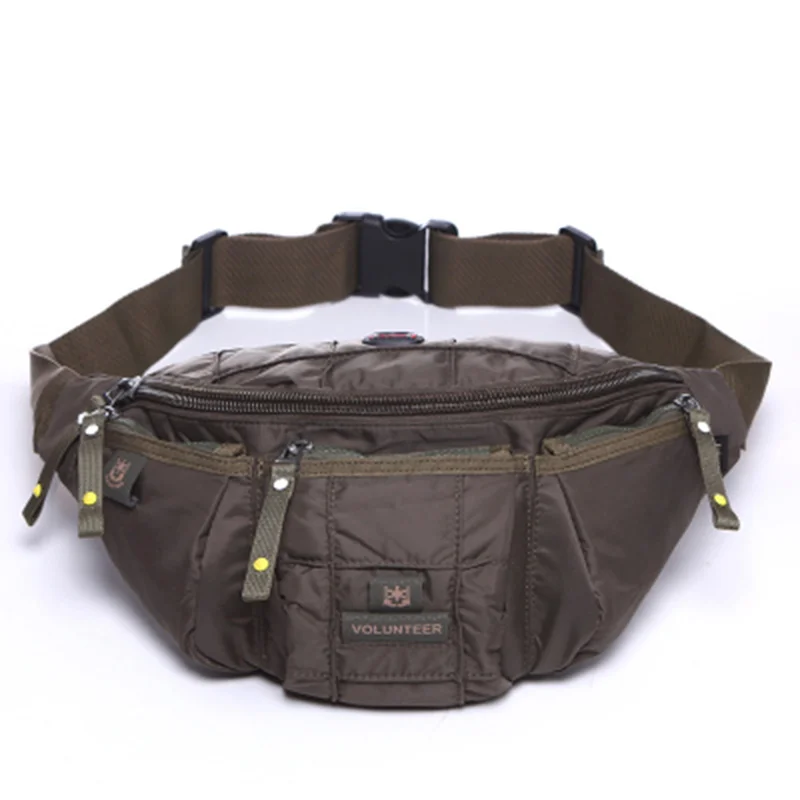 High Quality Waterproof Oxford Men Hip Belt Bag Fanny Pack Military Multi-Pocket Cross body Shoulder Waist Pack Chest Bum Bag