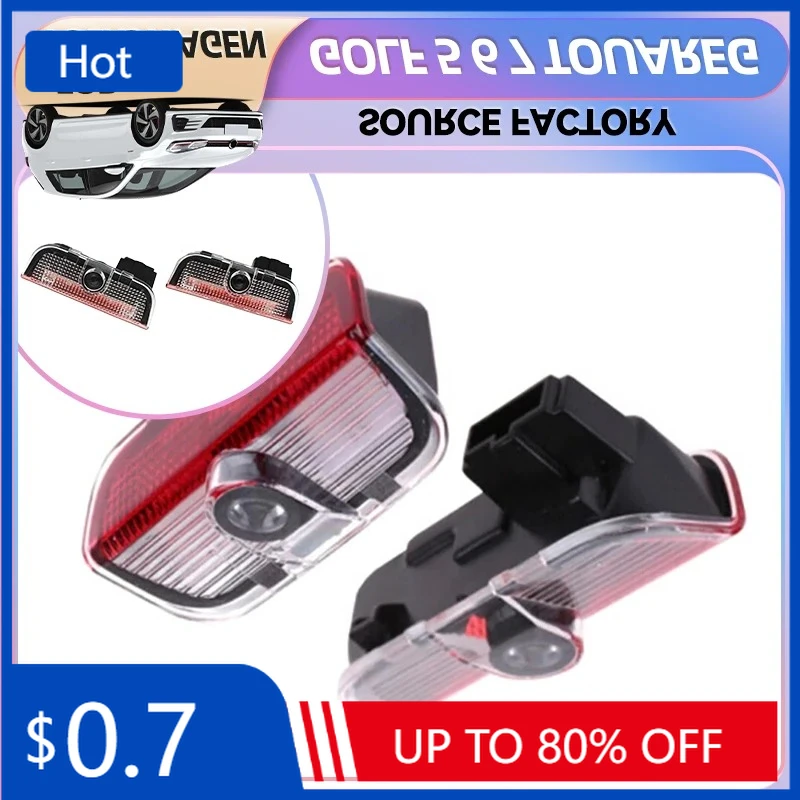 

GOLF 4 5 6 7 Для VW VOLKSWAGEN 2026 Новые горячие антенны 2X светодиодный проектор шоу лампа инструмент Аксессуар Для серии VW украшение двери автомобиля
