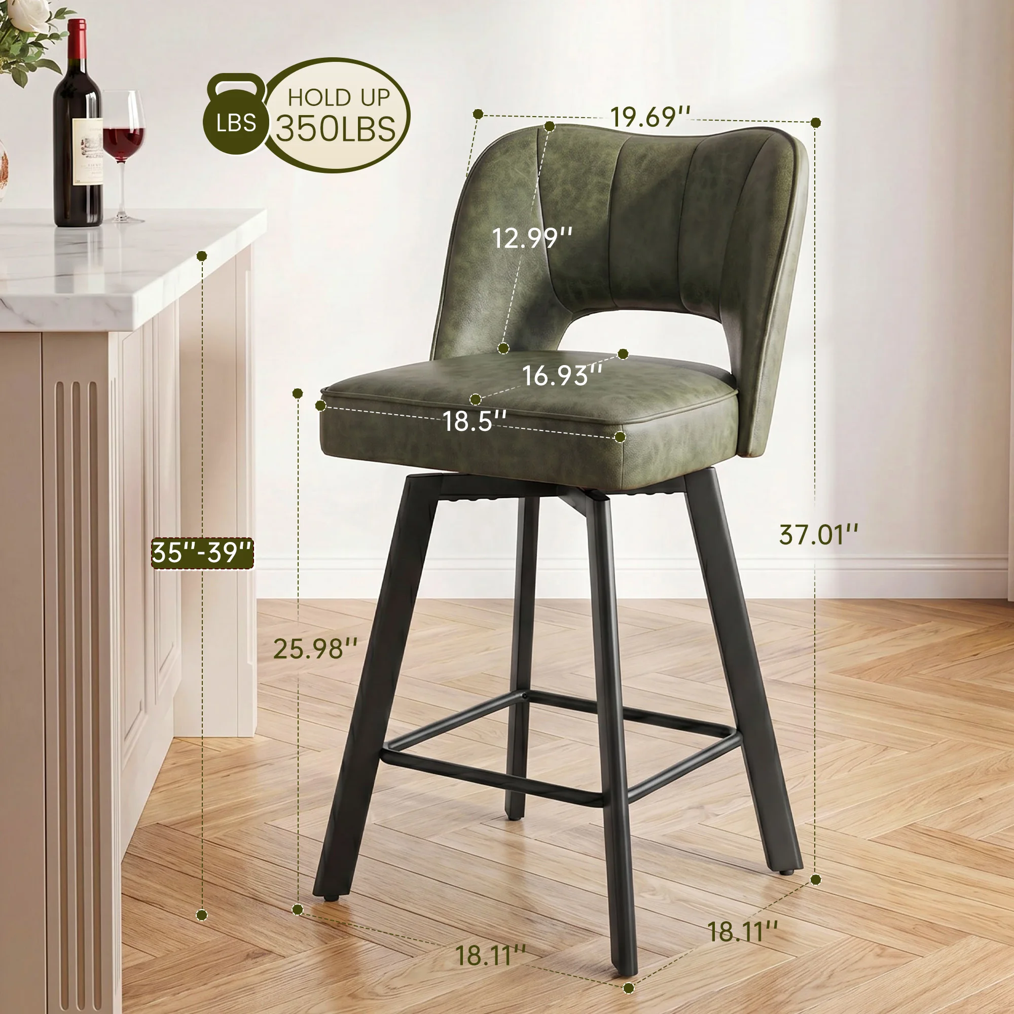 Thumbnail 2 - #7 Swivel Bar Stools Sale