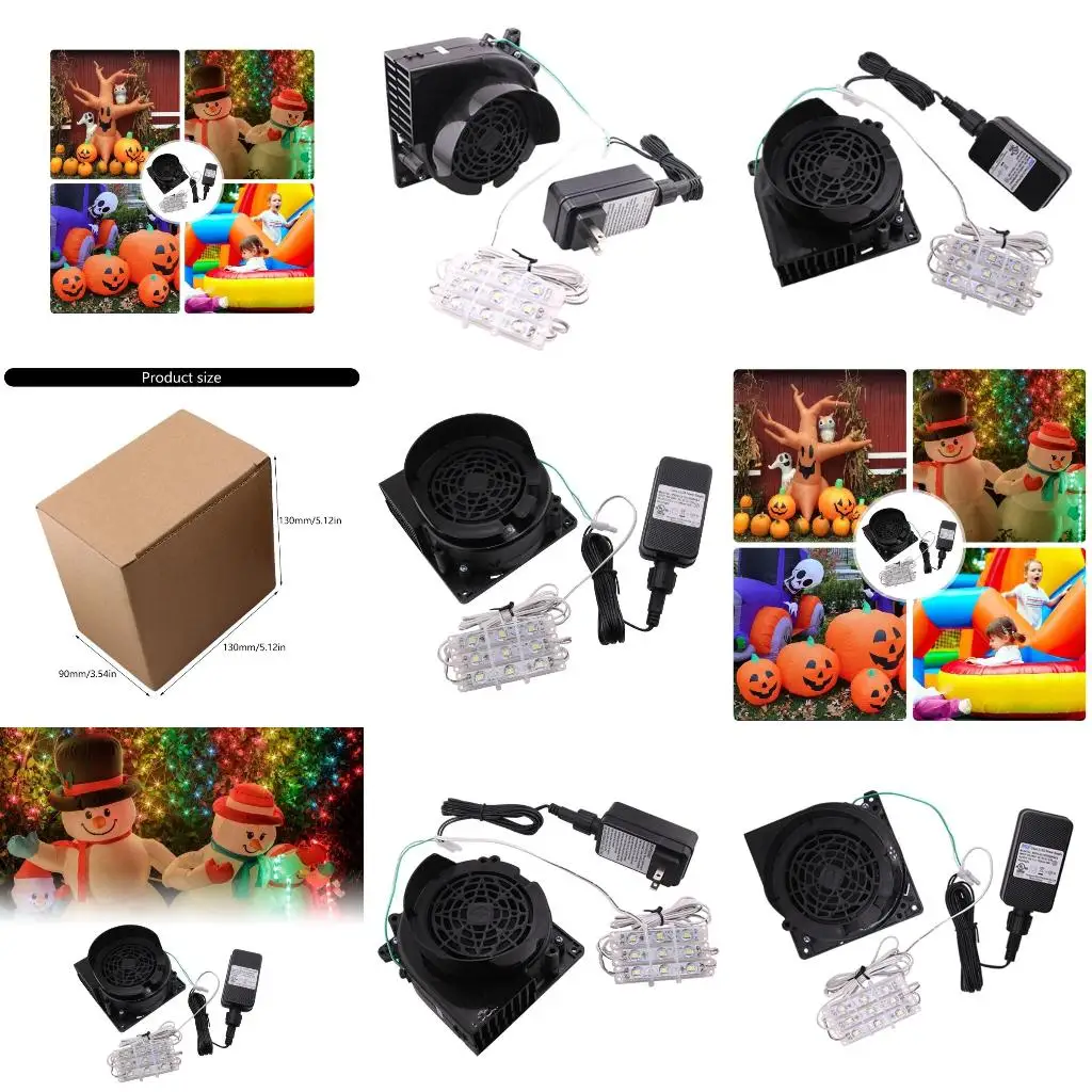 

Inflatable Air Blower with LED for Christmas Inflatables Fan Blower for Thanksgiving Yard Christmas Decorations Outdoor