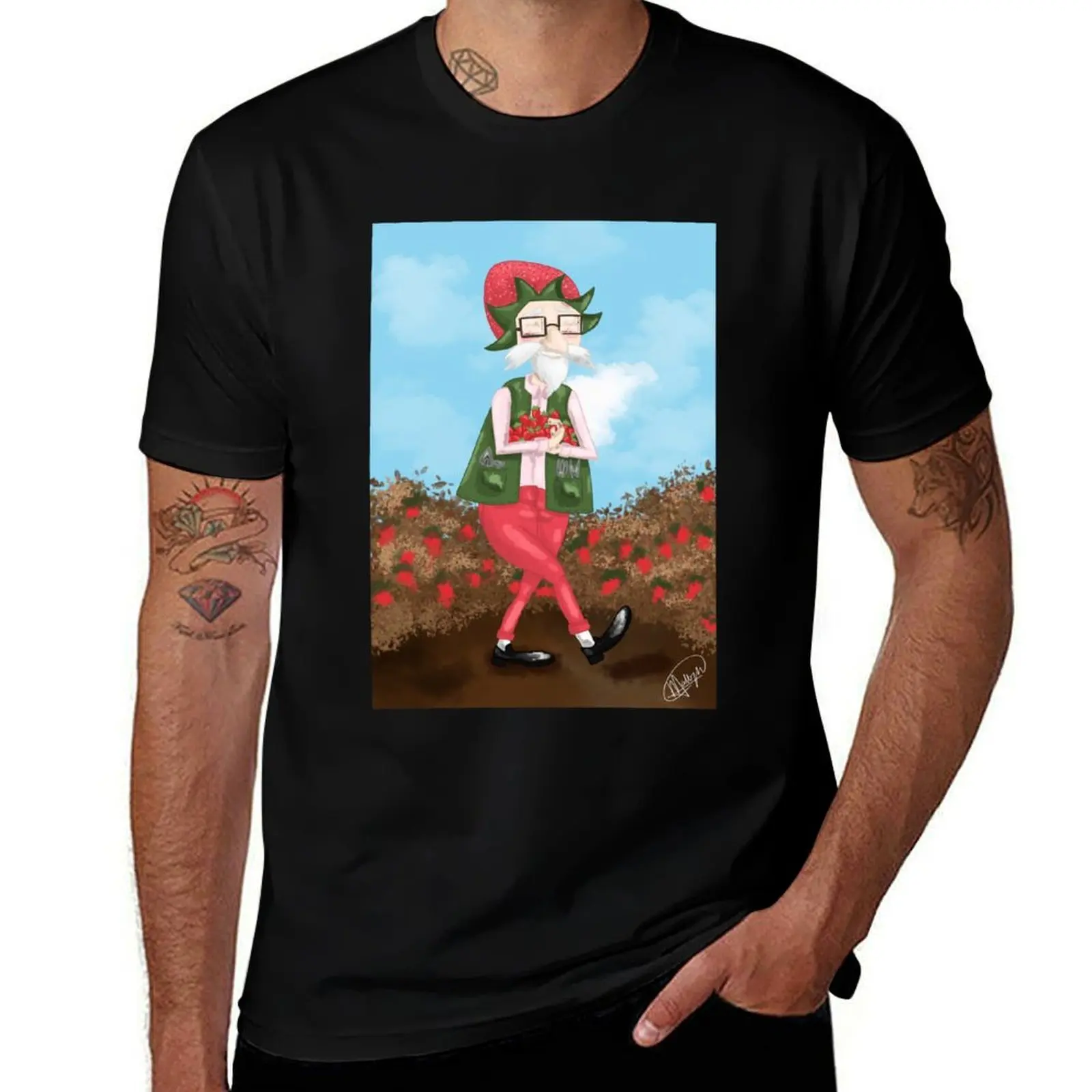 

Strawberry man in strawberry field T-Shirt Louboutins essential t shirt anime figures shirts graphic tee t shirts for men pack