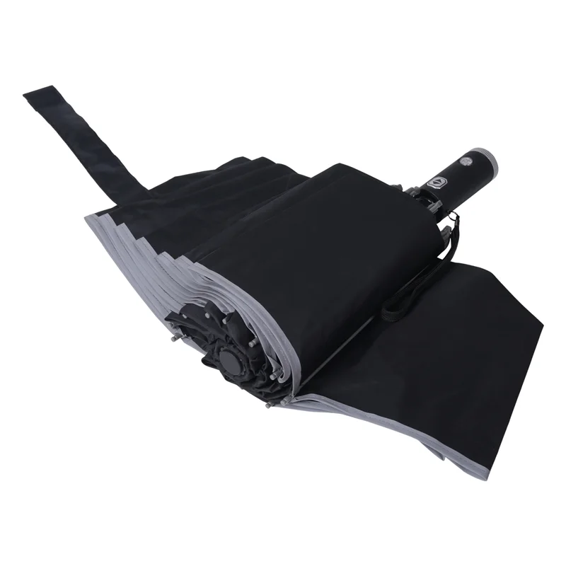 

AF95-автоматический зонт обратного хода, перевернутый светоотражающий складной светодиодный светильник, безопасная ночная ветрозащитная рамка для мужчин и женщин, зонты