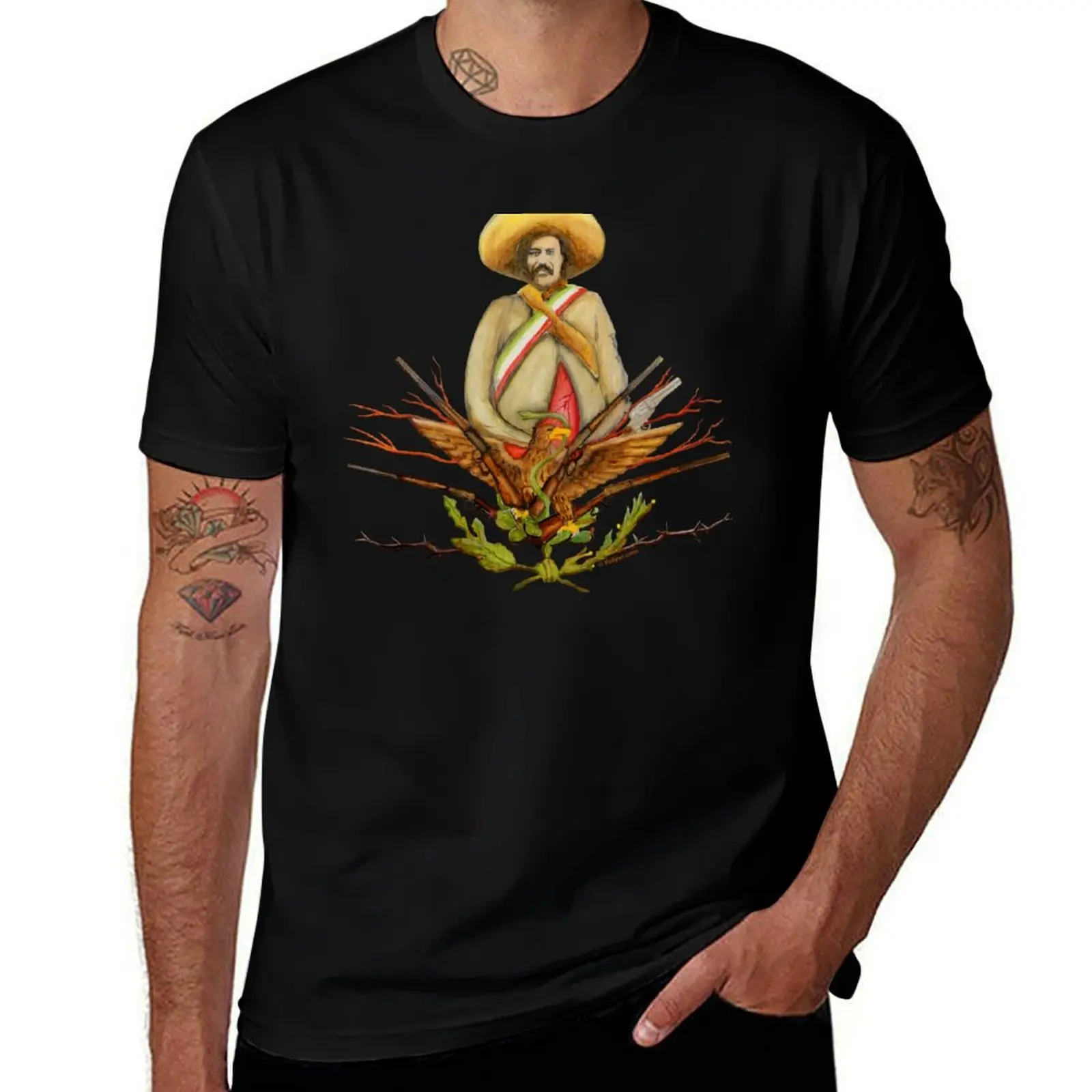 

Presidente Pancho Villa T-Shirt cotton t shirts man 100% t shirts for man slim fit T-Shirt