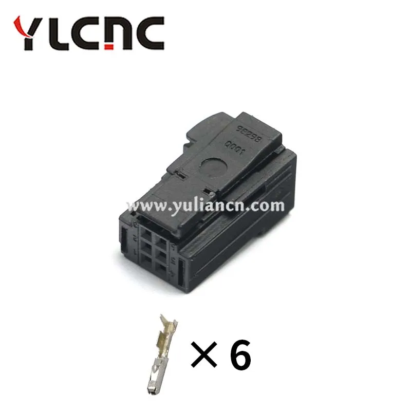 YLCNC factory direct sales 1Set 6Pin AC Assembly Automotive Anti-glare Lens Connector For Dongfeng Peugeot 98298-0001 1379118-1