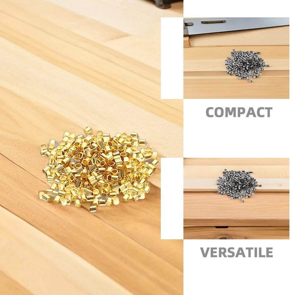 2000 Pcs Crimp Beads Tube Jewelry Crimps Spacer Beading Supplies