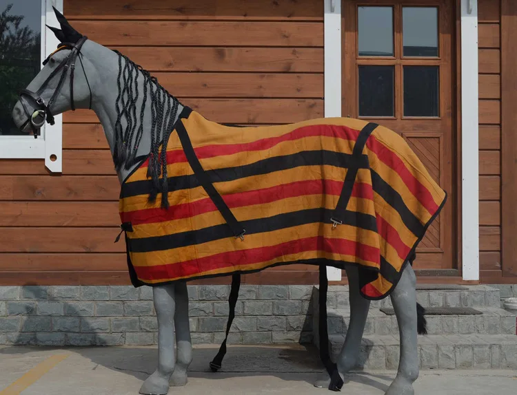 Alfombras de caballo con cubierta para el cuello, cobijas de caballo, cobijas de giro, equipo de caballos equinos, Combo estable, Invierno