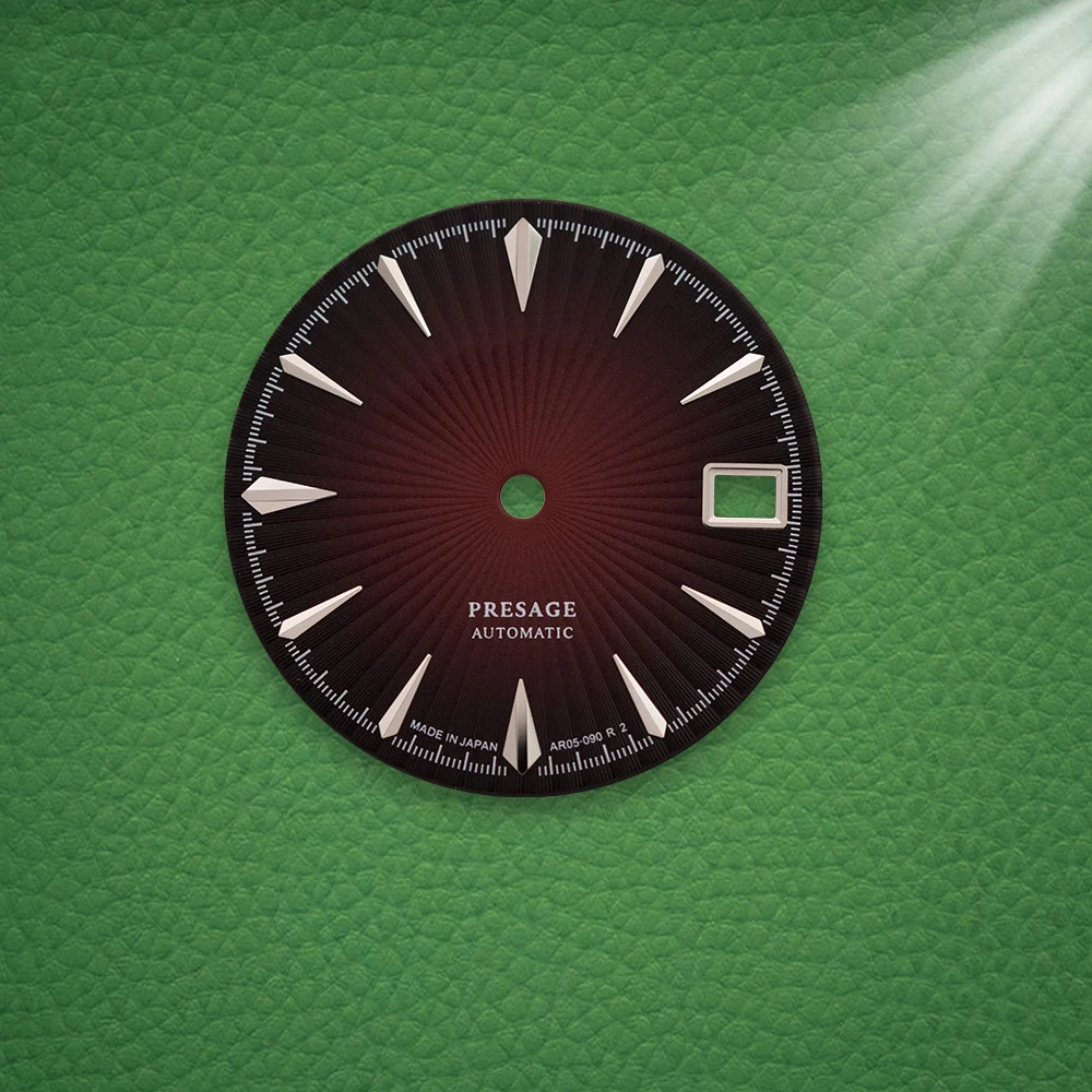 S Logo 28.5mm NH35 Cocktail Green Gradient Dial Suitable For NH35 NH36 Movement No Luminous Watch Modification Accessories view 3