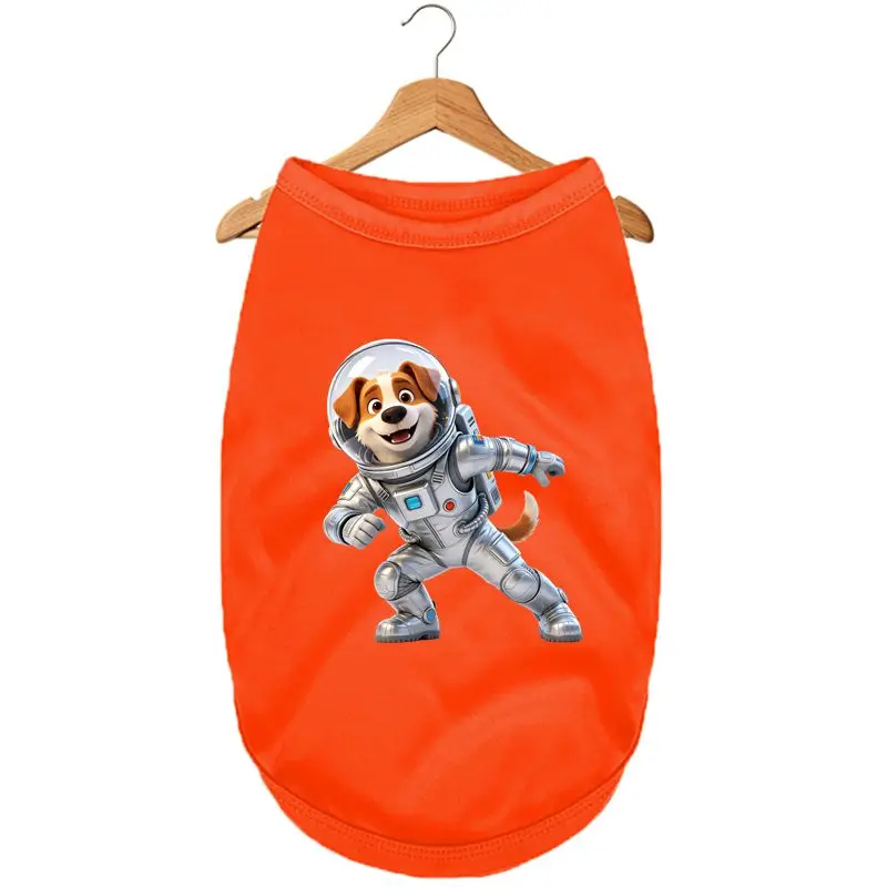 

Astronaut Dog Vest - Summer Breathable Non-Cotton Pet Tank Top, Space Dog Design for Small & Medium Dogs