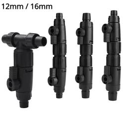 3-Way Faucet Valve 12/16mm Double Tap Quick Release Connector Water Changer Aquarium Filter Barrel Aquarium Accessories