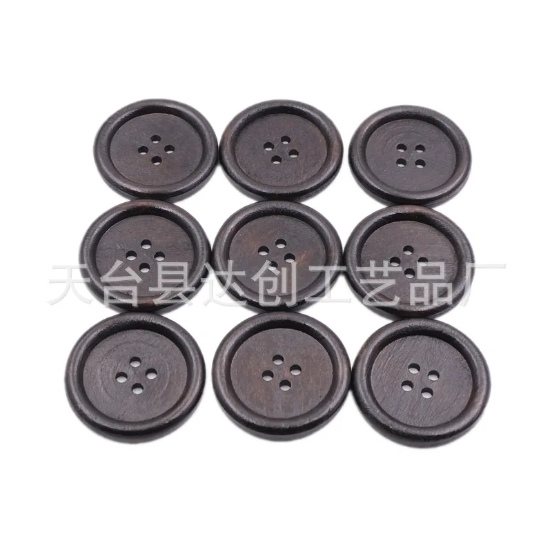 Boutons en bois de 50 mm, manteaux, pulls, boutons de couture pour la maison, 10 en paquet.