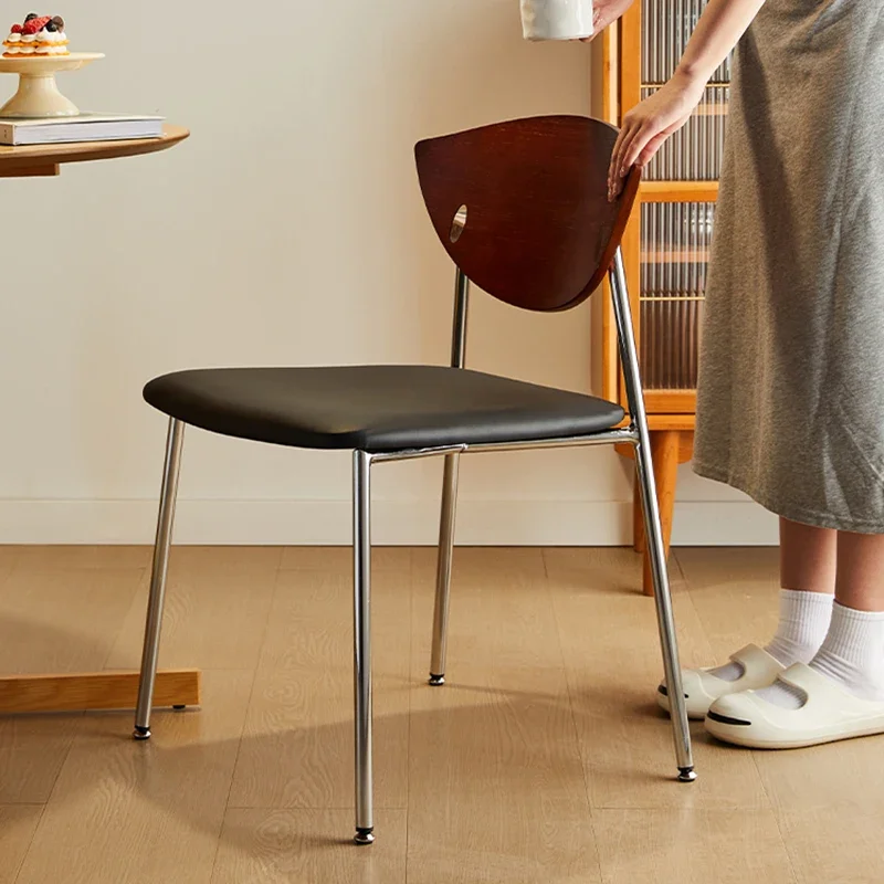 American Vintage Dining Chair Modern Simple Design Restaurant Dining Chair Ergonomic Wooden Home Furniture Sillas Comedor FYDC image 5