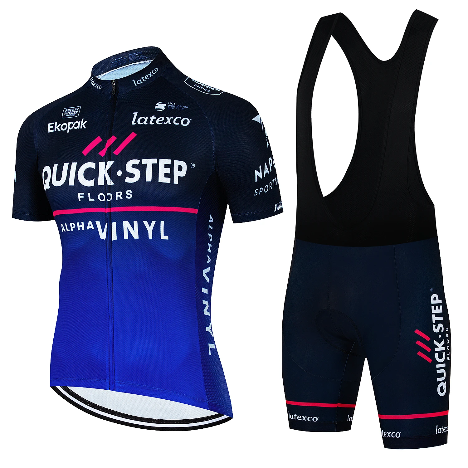 2024 NEW Jersey Set QUICK STEP Men MTB Uniform Bike Cycling Clothing Summer Breathable Bicycle Shirt Ropa Maillot Ciclismo
