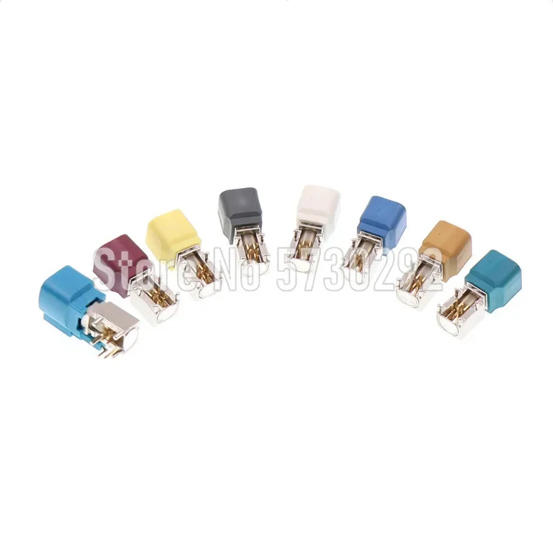 LVDS 4P PCB Plug Bent Pin Automotive Male HSD Connector Universal Auto Wiring Harness Fakra Socket
