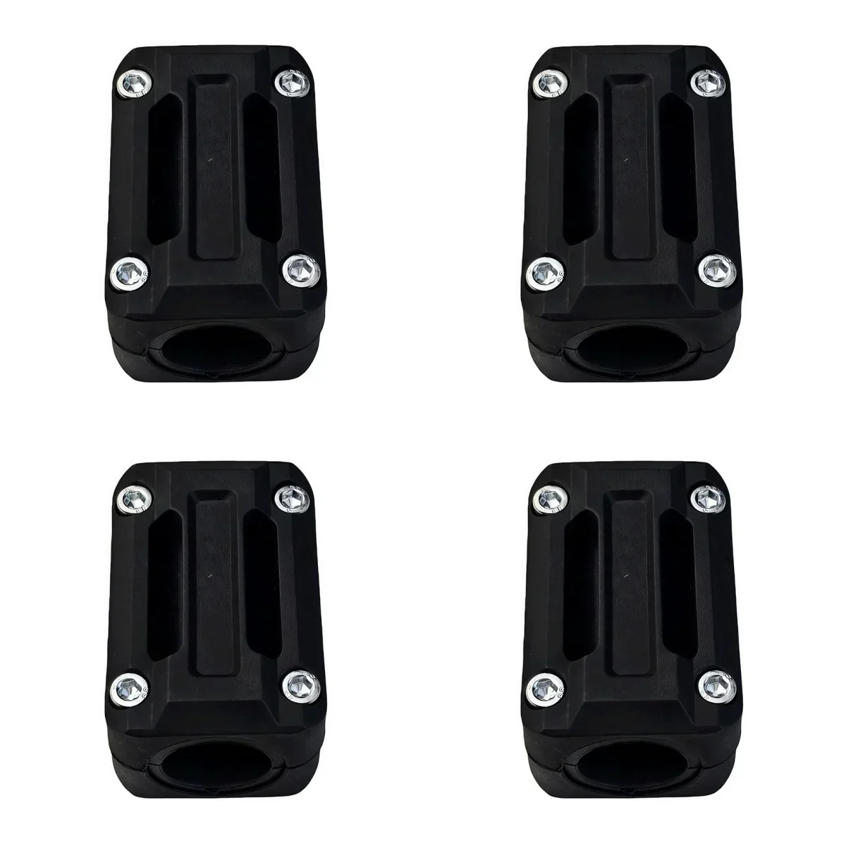 

4PCS Motorcycle Bumper Slide Blocks Plastic Construction Rubber Gasket Inner 27mm Outer 6.5x4.4x4cm for Touring Bikes