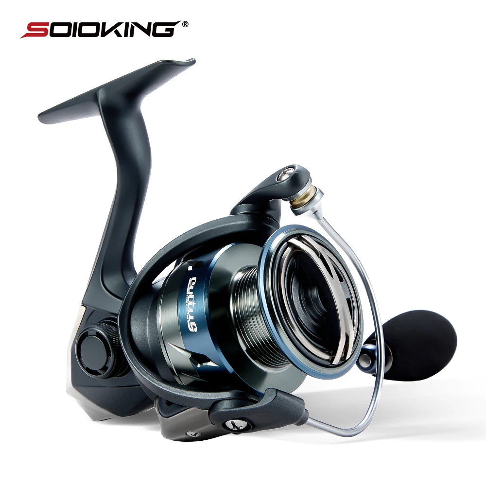 

Soloking AVISPARK Spinning Fishing Reel 15KG Max Drag Power 5.2:1 Gear Ratio Ultra-Smooth Spinning Reel for Bass Pike Fishing