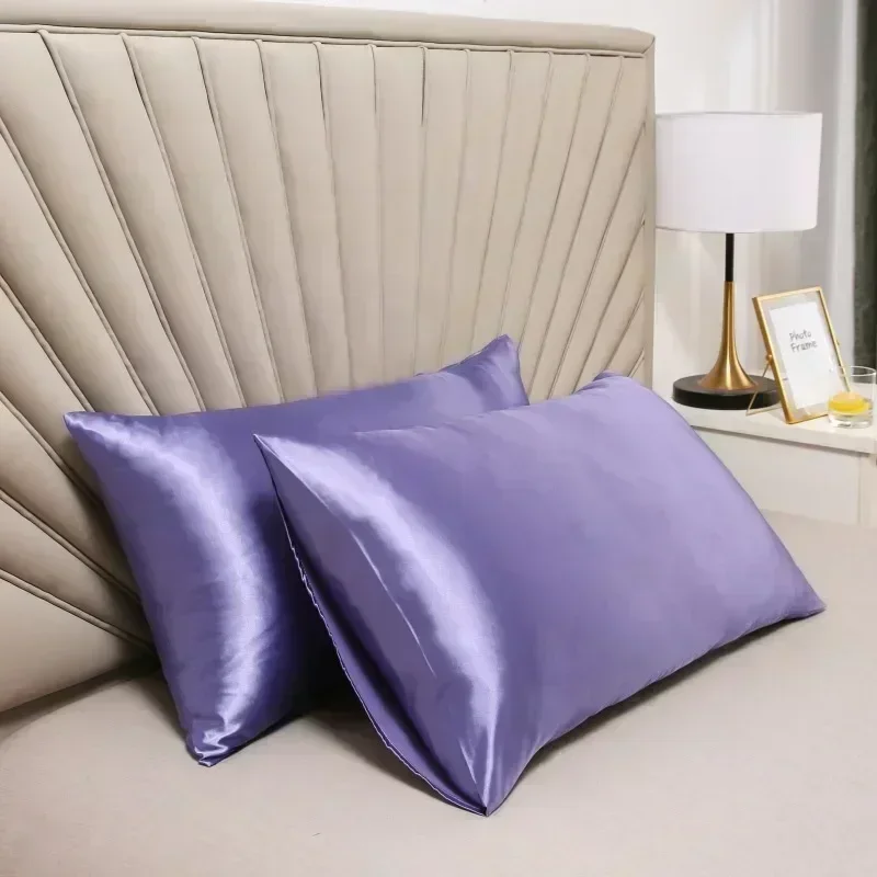 

Summer Washable Ice-Silk Pillowcase for Hair Care – Cooling & Breathable Pillow Cover for Adults, Home Use