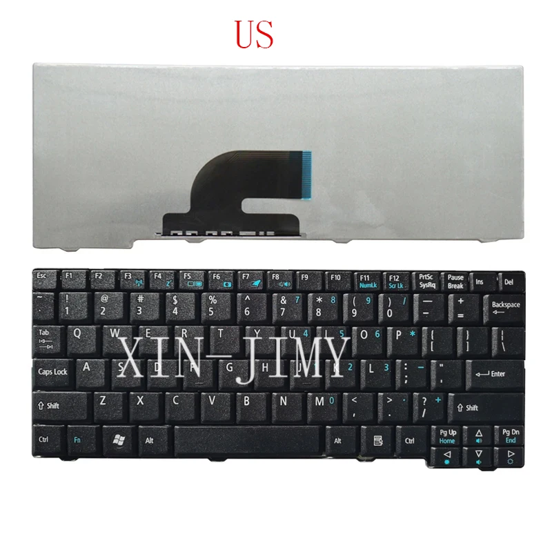 

KBHUB Russian Italy US Laptop Keyboard For Acer Aspire One ZG5 D150 A150 A150L ZA8 ZG8 D210 D250 A110 AO531H Emachines EM250