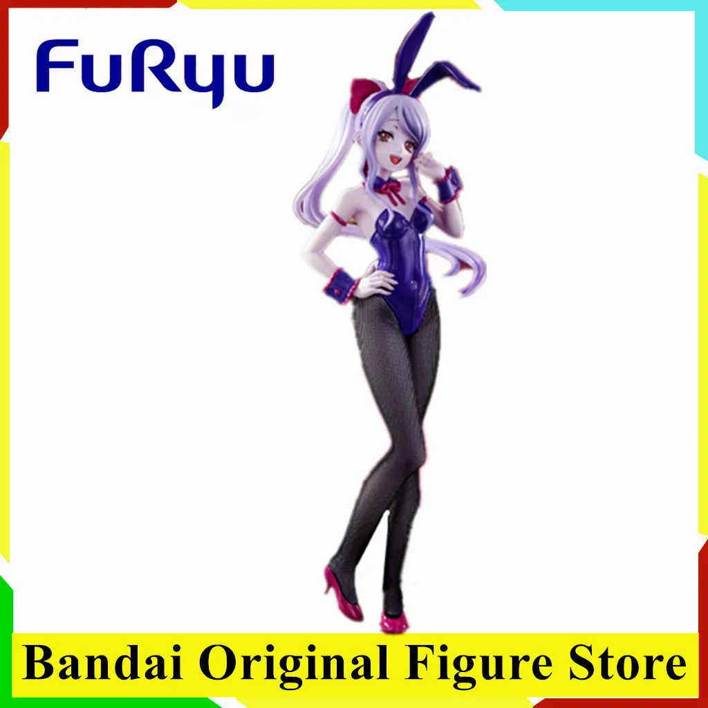 Original FuRyu BiCute Bunnies Anime Figurine OVERLORD Shalltear Action Figure Toys PVC Model Collection Doll Gift