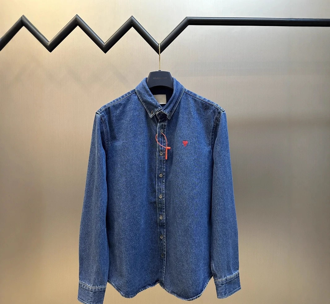 سترة قميص دينيم عالية الإصدار لعام 2026 متعددة الاستخدامات أنماط مصممة أوروبية وأمريكية غير رسمية فضفاضة للرجال والنساء