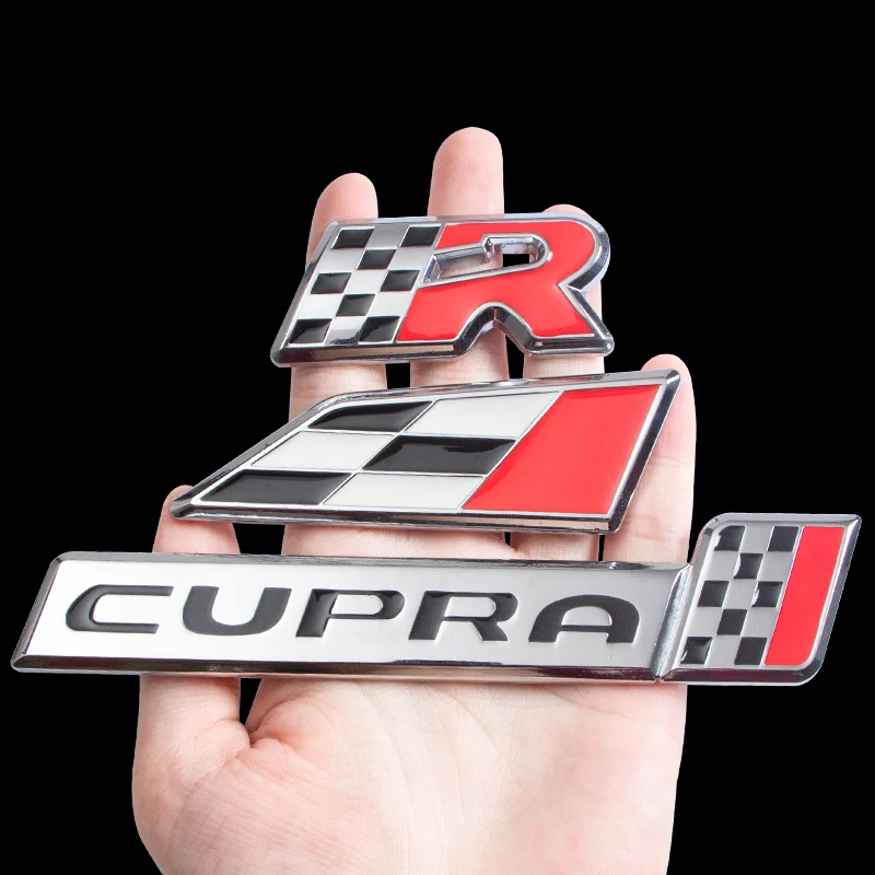 1pcs Car Styling Metal 280 Number Cupra Emblem Badge Grill Grille Stickers Car Styling For FIAT Palio Weekend Siena Perla 500C