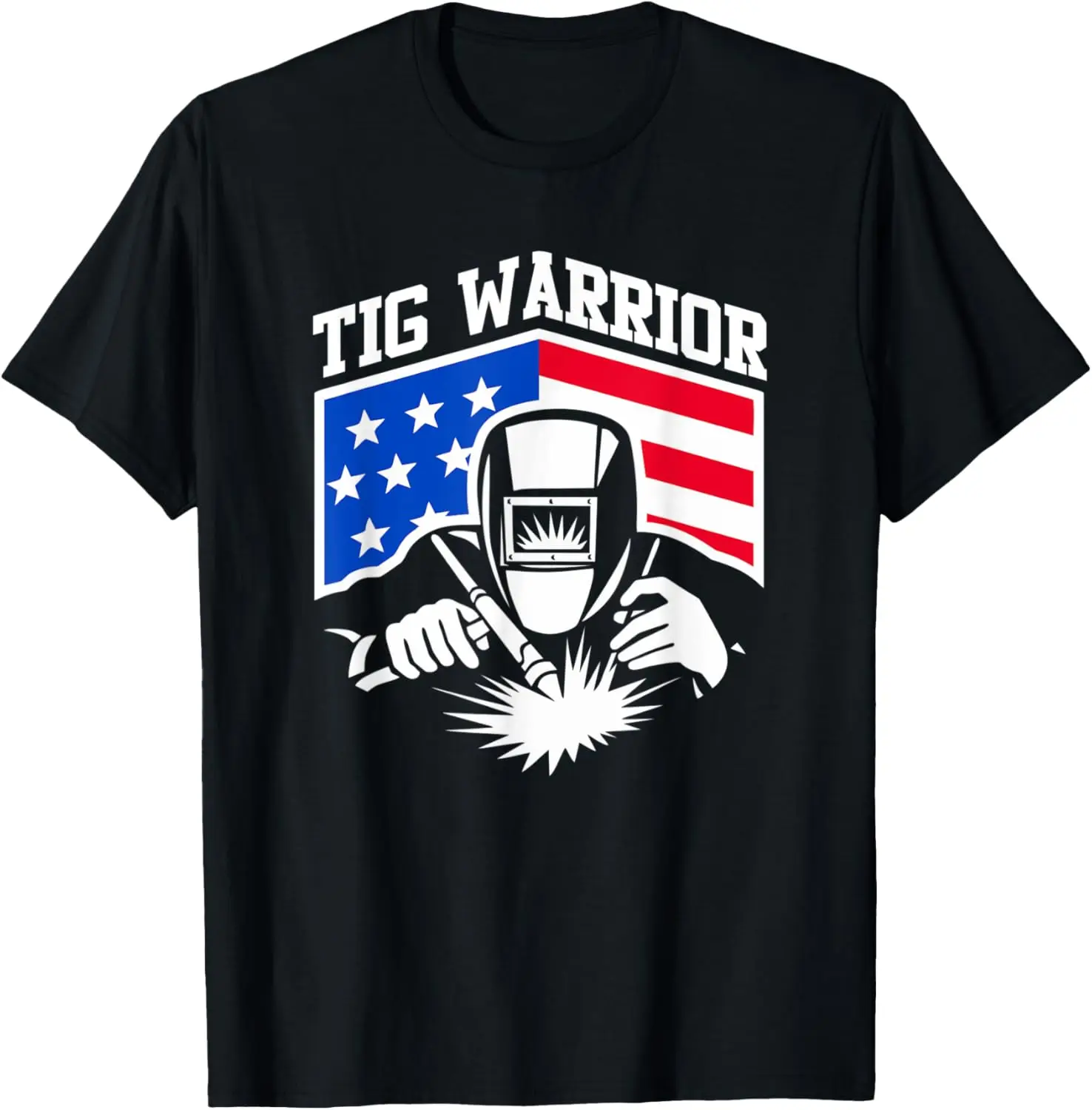 

Футболка Tig Welding Warrior с флагом США Fabricator Pipefitter Metalwork