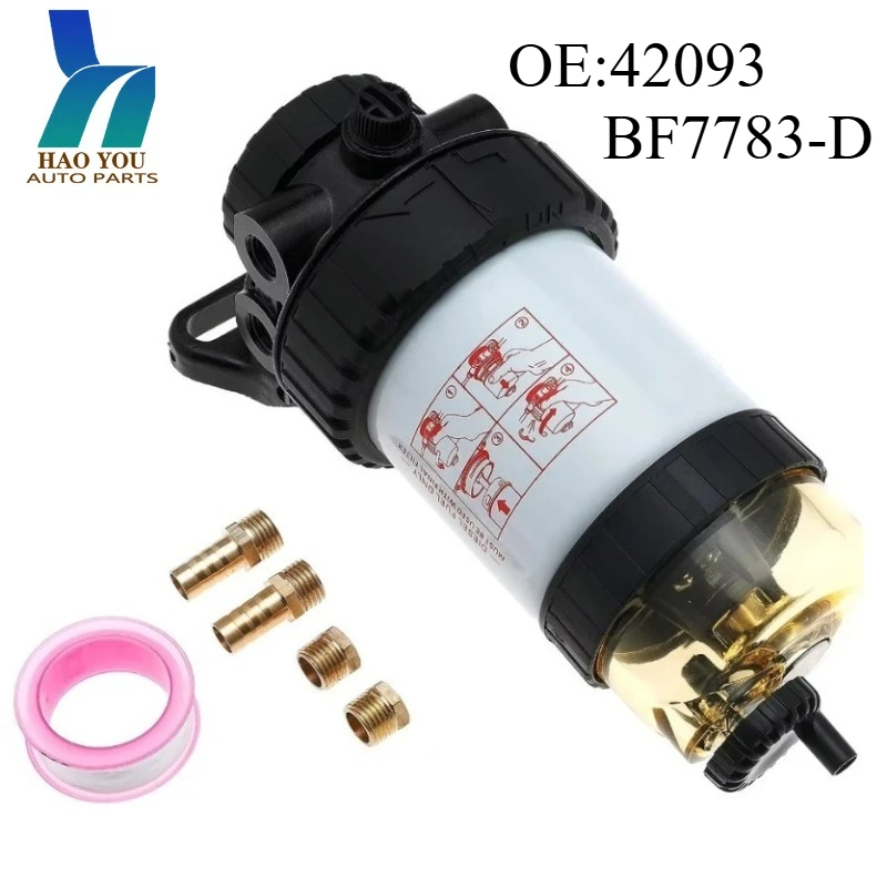 BF7783-D 42093 Fuel Water Separator Fuel Filter Assembly 30 Micron Fits FM100 Series Filter Diesel Engine Replaces