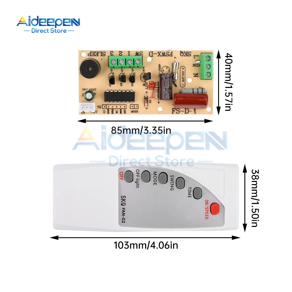 Air Conditioning Fan Electric Fan Circuit Universal Board Remote Control Board Cold Fan Motherboard Circuit Control Board