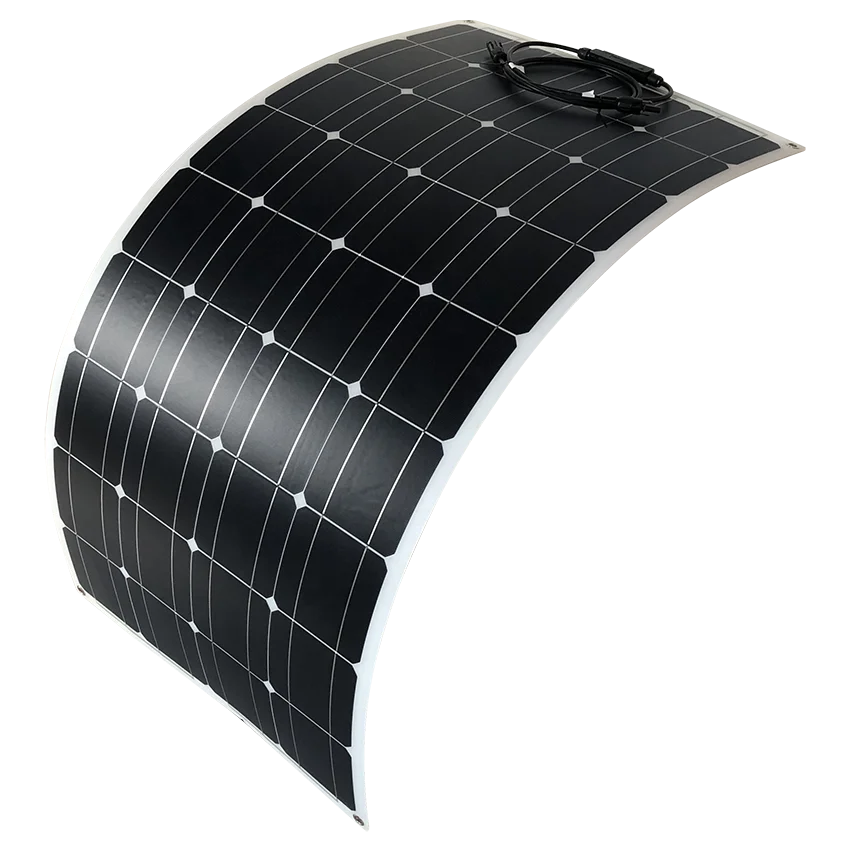 High performance monocrystalline Silicon flexible 100w 120w solar panel 12V  module vehicles and ships factory for sale