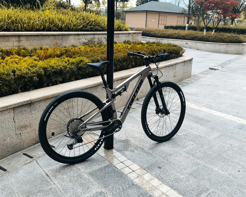 تويتر أفرلورد 27.5/29iner WheelTop EDS-13S الإلكترونية التحول النفط مكبح قرصي تعليق كامل ألياف الكربون دراجة هوائية جبلية MTB