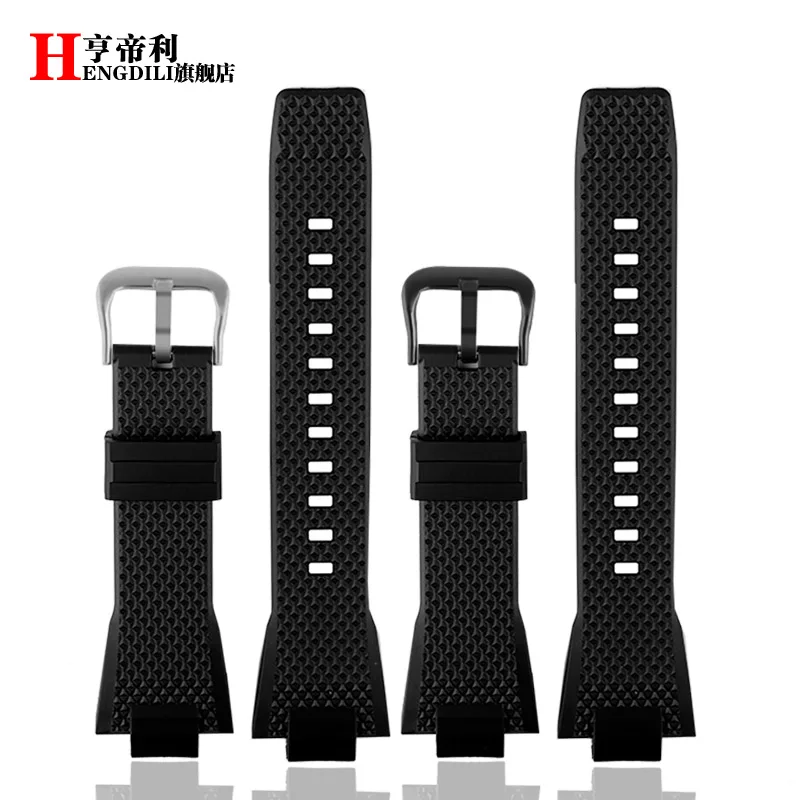 Correa de goma para reloj Casio G-SHOCK para hombre, accesorios de Resina de silicona convexa, corazón de acero, GST-B400/AD convexo, GST-B400BD