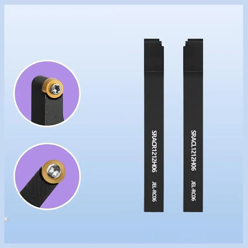 

AS63-1/2 дюйма SRACR/L1212H06 Держатели токарных станков Держатель токарных станков и профилирующих инструментов, 2 держателя инструментов, 10 RCMT0602 Фрезерная пластина