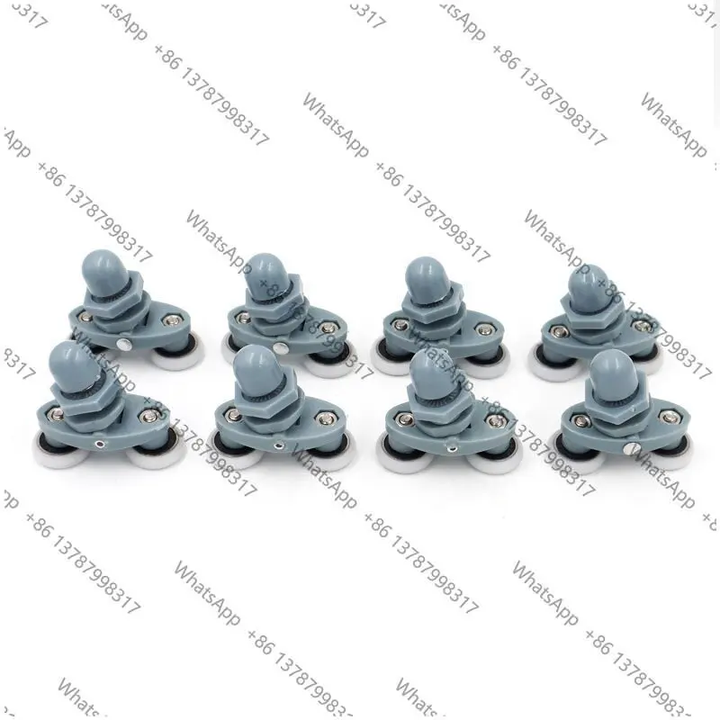 8pcs Double twin shower door rollers wheels runners pulley pulleys 19/23/25/26/27mm Wheels Diameter