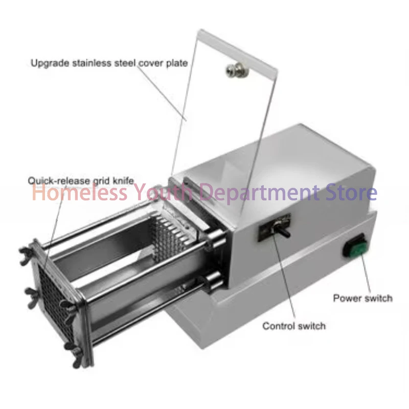 

Stainless Steel Electric Small Potato French Fry Cutting Machine for Vegetable Strip Cutting With Cheap Price