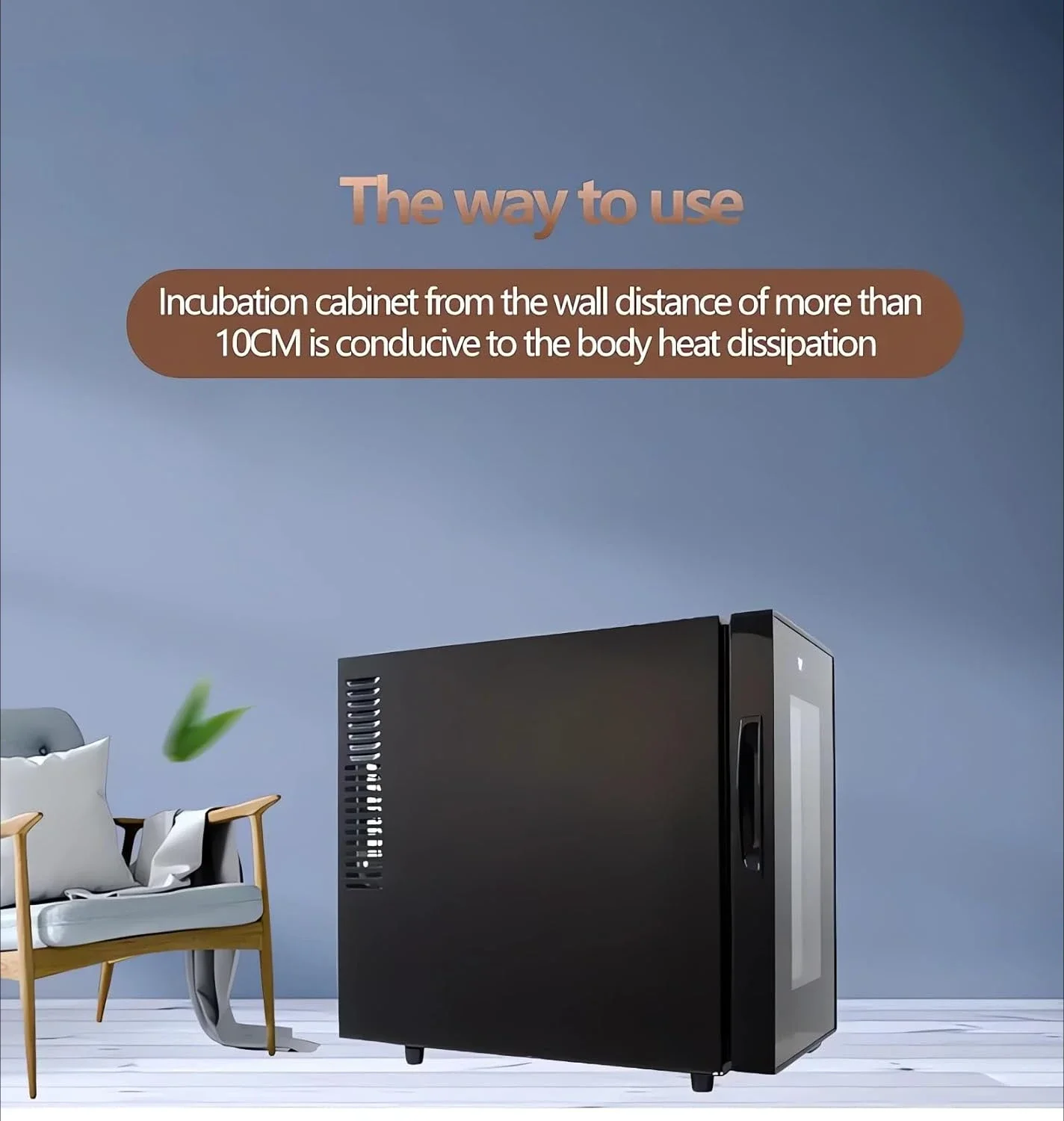 #23L Reptile Incubator With Digital Temperature Control (10-40C), Touch Screen LED For All Egg Types