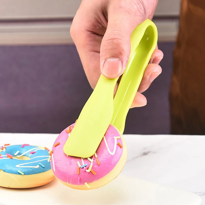 3 Pcs/set PP Colorful Non-slip Food Tongs Food Grade Plastic Multi-function Salad Bread Food Tongs BBQ Tool Accessories