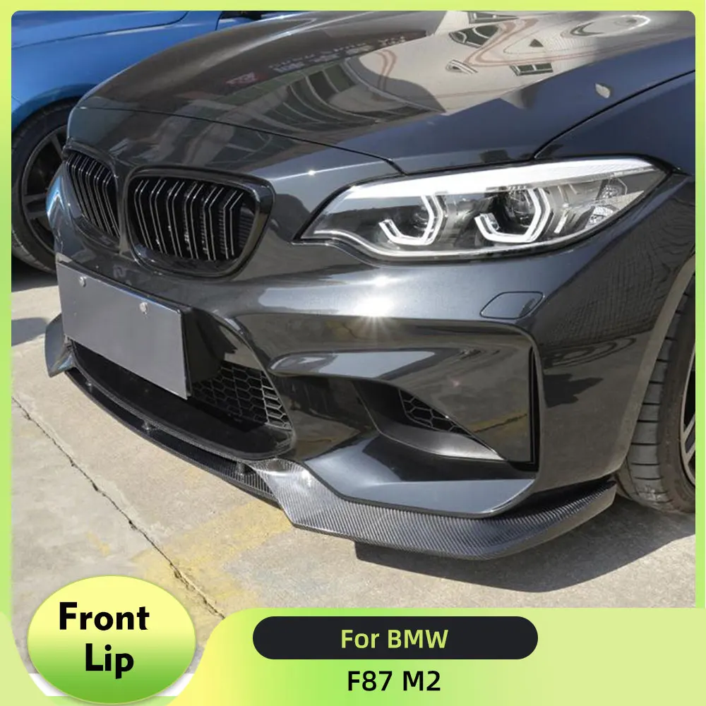 

Front Bumper Lip Spoiler Splitters for BMW F87 M2 Base Coupe 2 Door 2016 2017 Front Bumper Lip Splitters Carbon Fiber / FRP