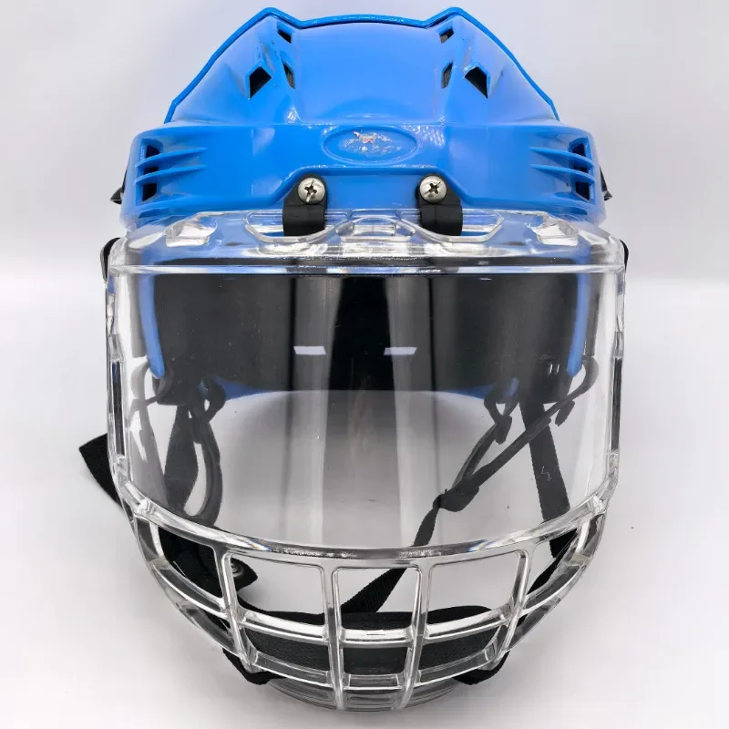 Ice Hockey Helmet With Clear Visor Anti Fog Face Shield For Roller Skating Protective Headgear Sports Safety Gear Equipment