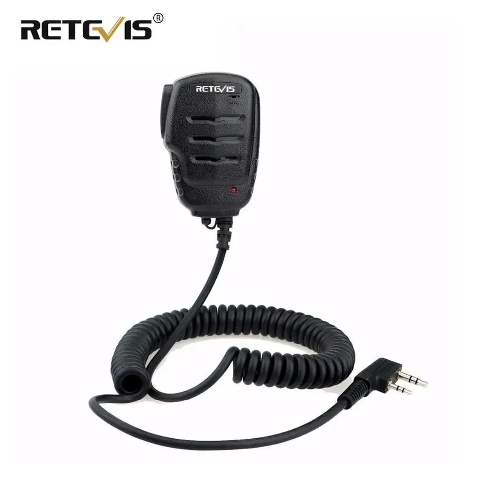 Retevis RS-111 Walkie Talkie Microphone Speaker PTT Mic with 3.5mm Earpiece jack For Kenwood For Baofeng UV 5R UV 82 RT622 RT24